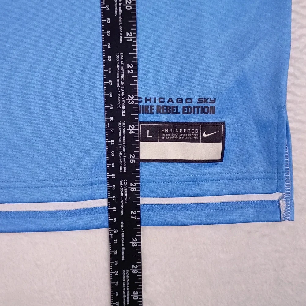 Angel Reese Chicago Sky Nike Rebel Edition Youth Jersey Blue Ombre L 14/16